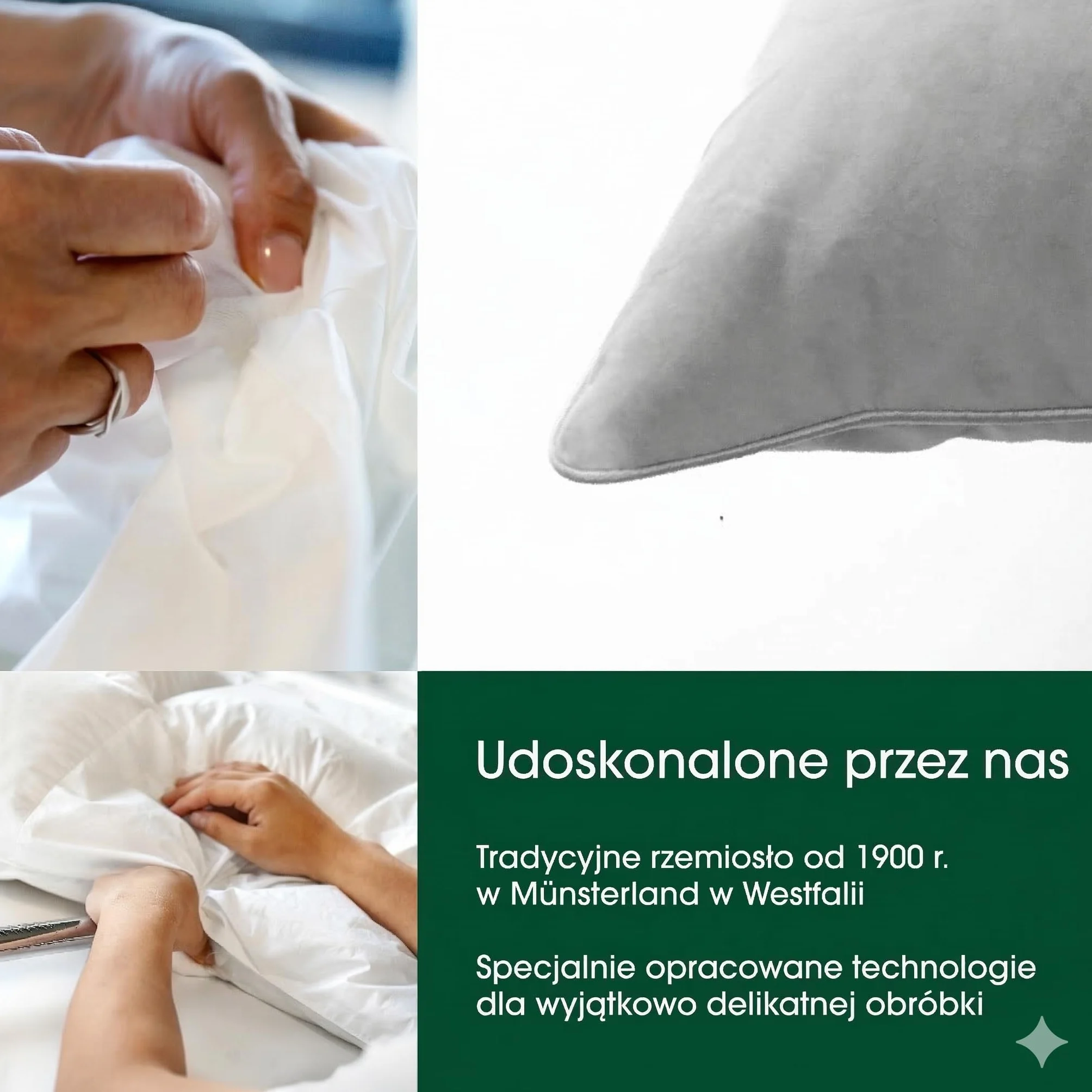 Premium de Luxe kołdra puchowa 200 x 220 cm – bardzo lekka/letnia – Made in Germany kołdra kasetowa ze 100% bawełny – odpowiednia dla alergików